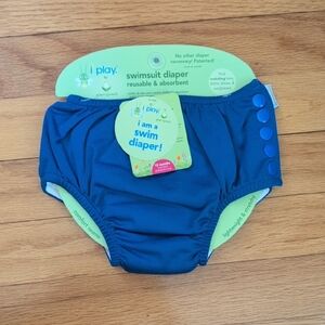 i play. Navy Blue Reusable Swim Diaper